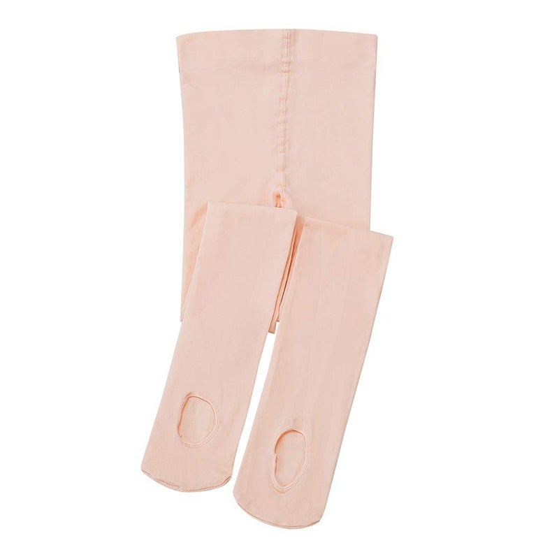MANZI 2 Pairs Women's Girl's Dance Tights Convertible Transition Ballet Tights 40D Ballet Pink M(7-10y) - Image 2